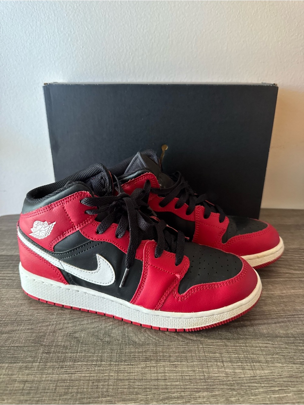 Nike Jordan Flight Kids' Red and Black High-Top Sneakers